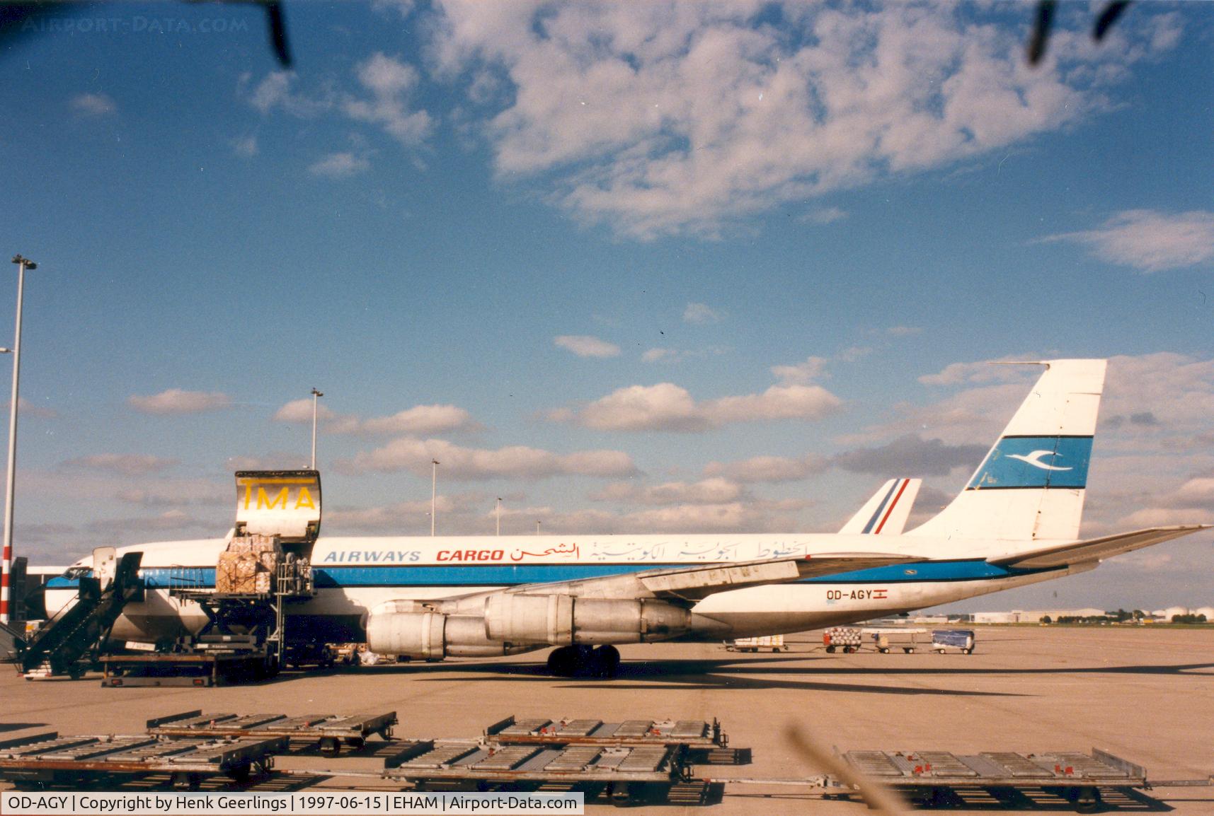 OD-AGY, Boeing 707-327C C/N 19105, Kuwait Airways Cargo