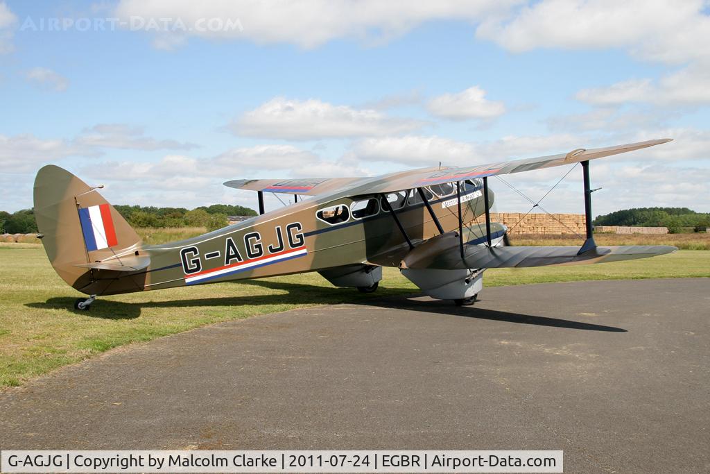 G-AGJG, 1941 De Havilland DH-89A Dominie/Dragon Rapide C/N 6517, De Havilland DH89A Dragon Rapide at Breighton Airfield's Wings & Wheels Weekend, July 2011.