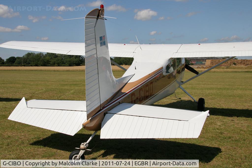 G-CIBO, 1981 Cessna 180K Skywagon C/N 18053177, Cessna 180K Skywagon at Breighton Airfield's Wings & Wheels Weekend, July 2011.
