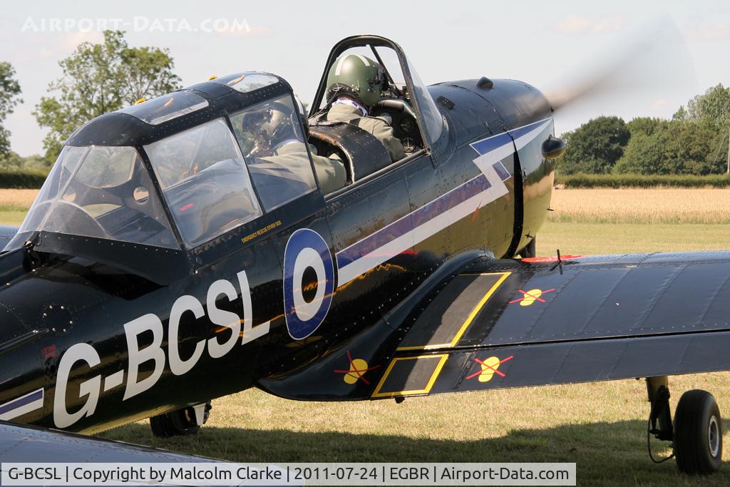 G-BCSL, 1951 De Havilland DHC-1 Chipmunk 22 C/N C1/0524, De Havilland DHC-1 Chipmunk 22 at Breighton Airfield's Wings & Wheels Weekend, July 2011.
