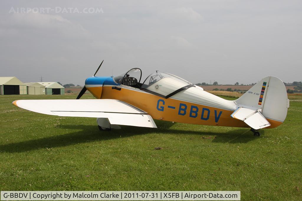 G-BBDV, 1951 SIPA 903 C/N 7, Sipa 903 at Fishburn Airfield, July 2011.