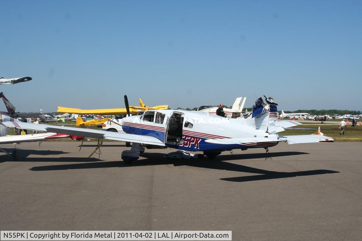 N55PK, Piper PA-32-301 Saratoga C/N 32-8206029, Piper flipped during severe storm at Sun N Fun March 31, 2011