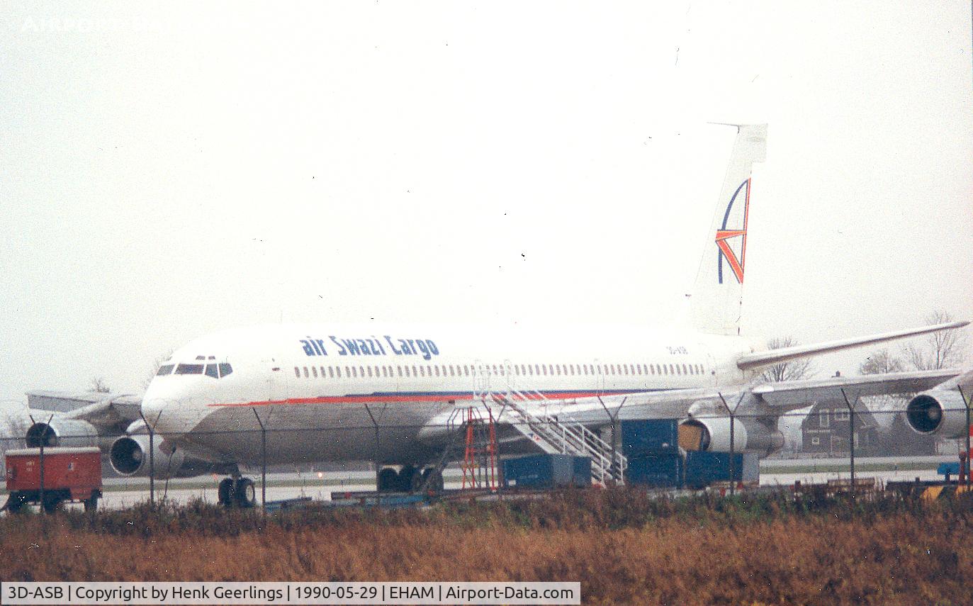3D-ASB, 1967 Boeing 707-323C-H C/N 19519, Air Swazi Cargo