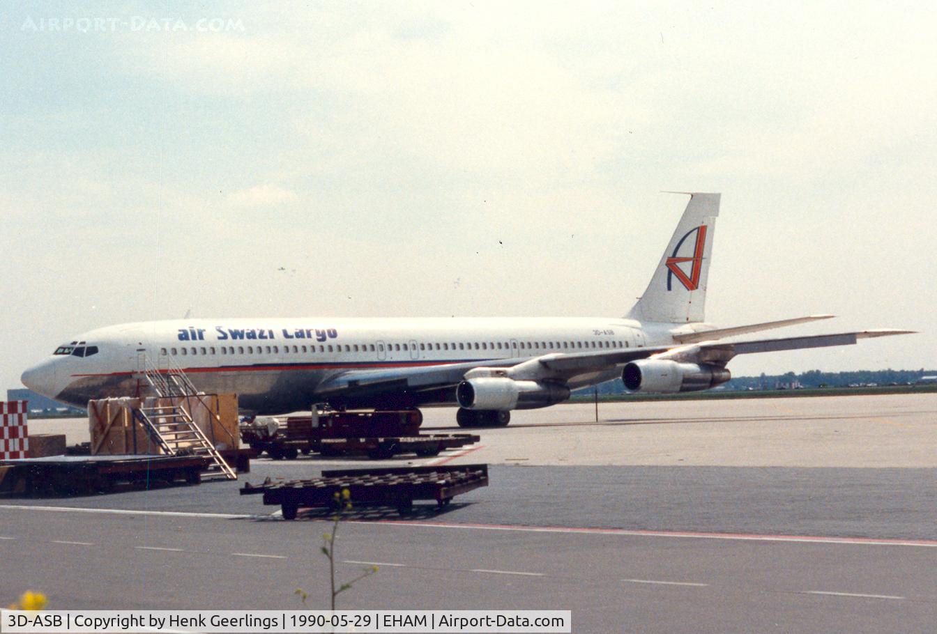 3D-ASB, 1967 Boeing 707-323C-H C/N 19519, Air Swazi Cargo