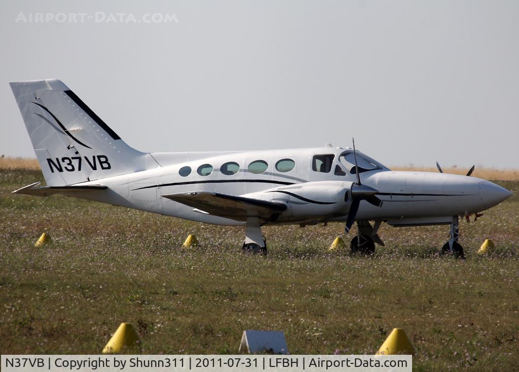 N37VB, 1977 Cessna 421C Golden Eagle C/N 421C-0418, Parked on the grass...