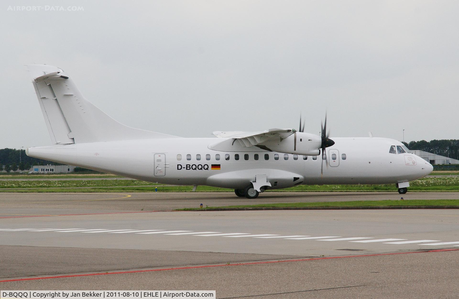 D-BQQQ, 1999 ATR 42-500 C/N 584, Just departing from Lelystad