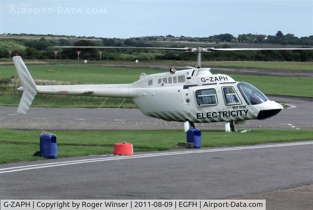 G-ZAPH, 1996 Bell 206B JetRanger III C/N 4401, Visiting Jet Ranger 111 operated by Western Power
Distribution (South West).