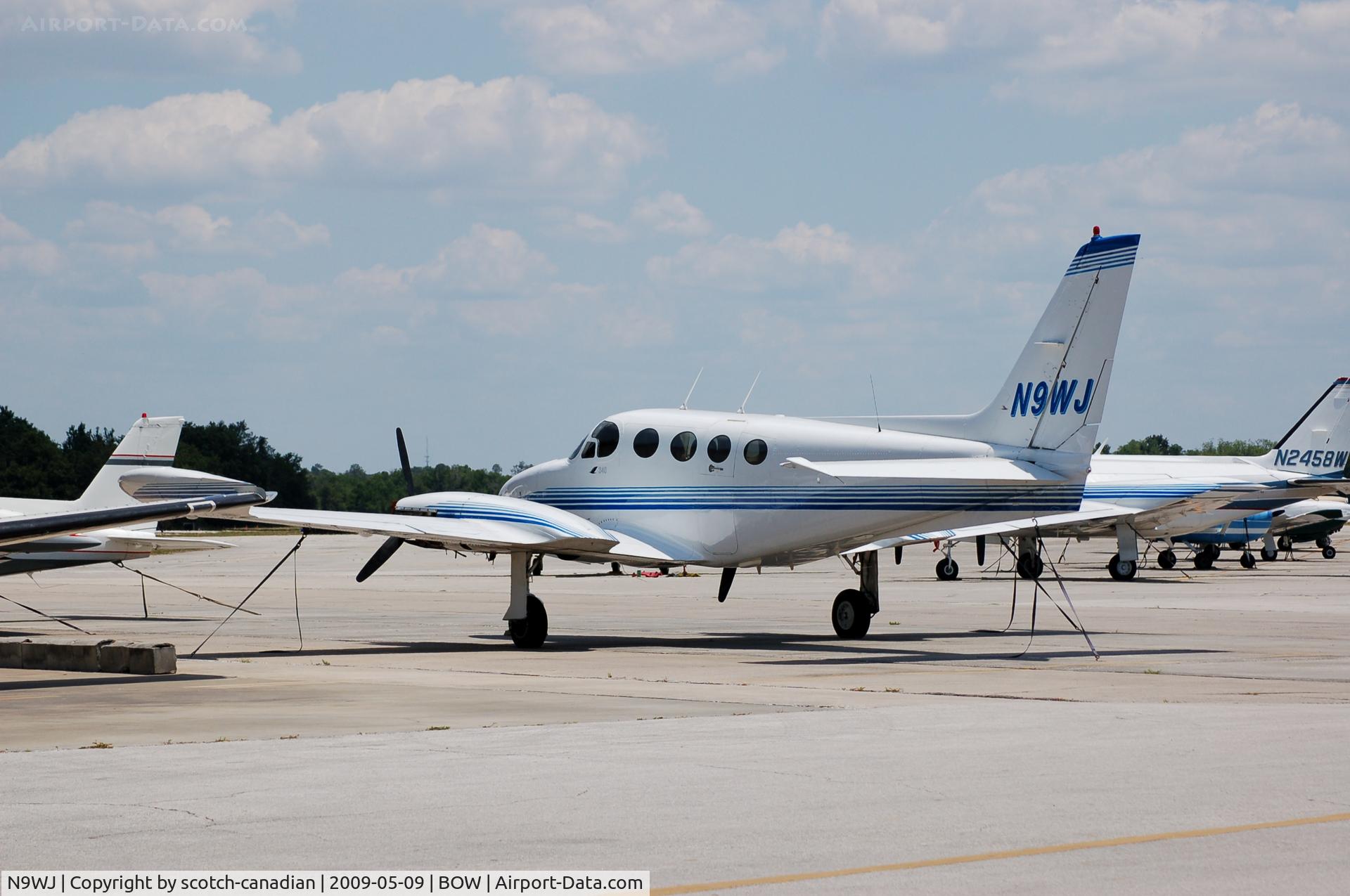N9WJ, 1973 Cessna 340 C/N 340-0185, 1973 Cessna 340 N9WJ at Bartow Municipal Airport, Bartow, FL