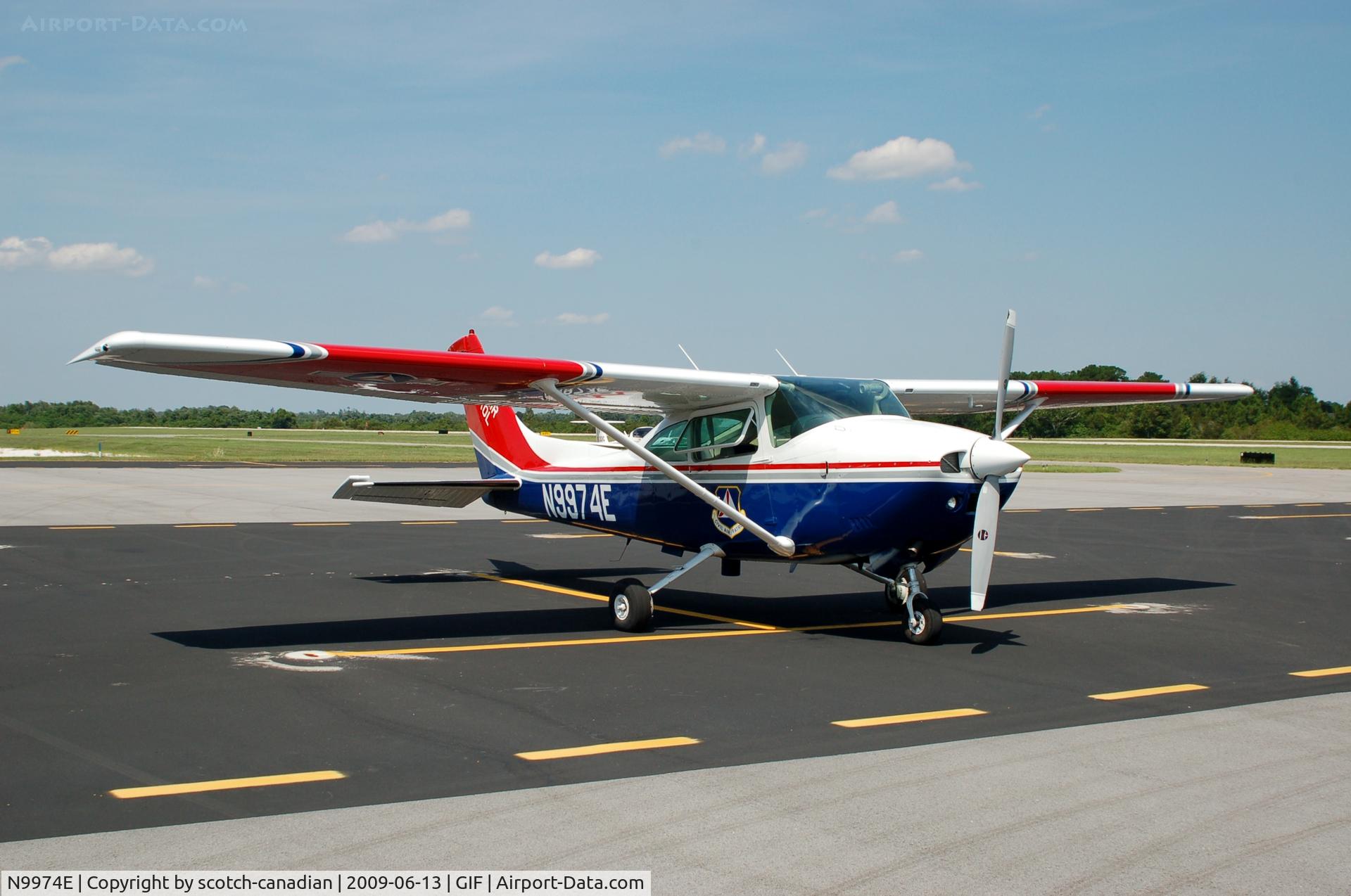 N9974E, 1985 Cessna 182R Skylane C/N 18268477, 1985 Civil Air Patrol Cessna 182R N9974E at Gilbert Airport, Winter Haven, FL