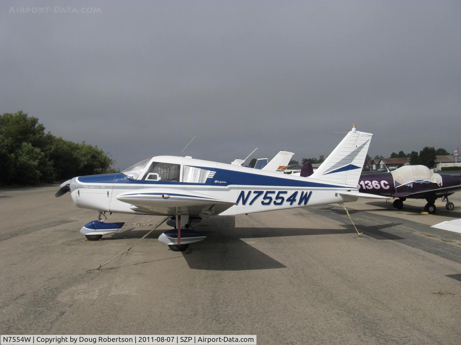 N7554W, 1963 Piper PA-28-180 Cherokee C/N 28-1493, 1963 Piper PA-28-180 CHEROKEE, Lycoming O&VO-360 180 Hp