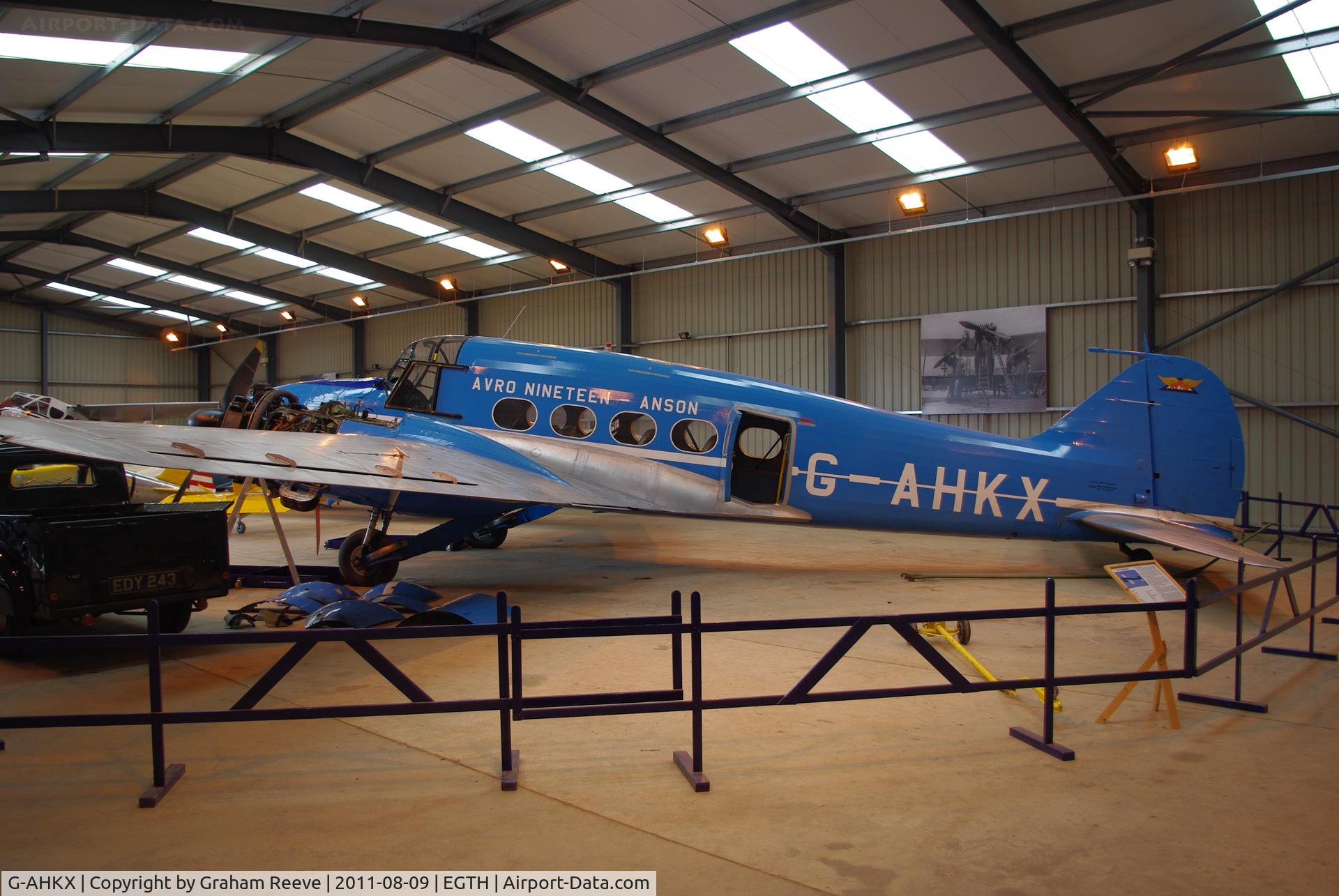 G-AHKX, 1946 Avro 652A Anson C.19 Series 2 C/N 1333, On display.