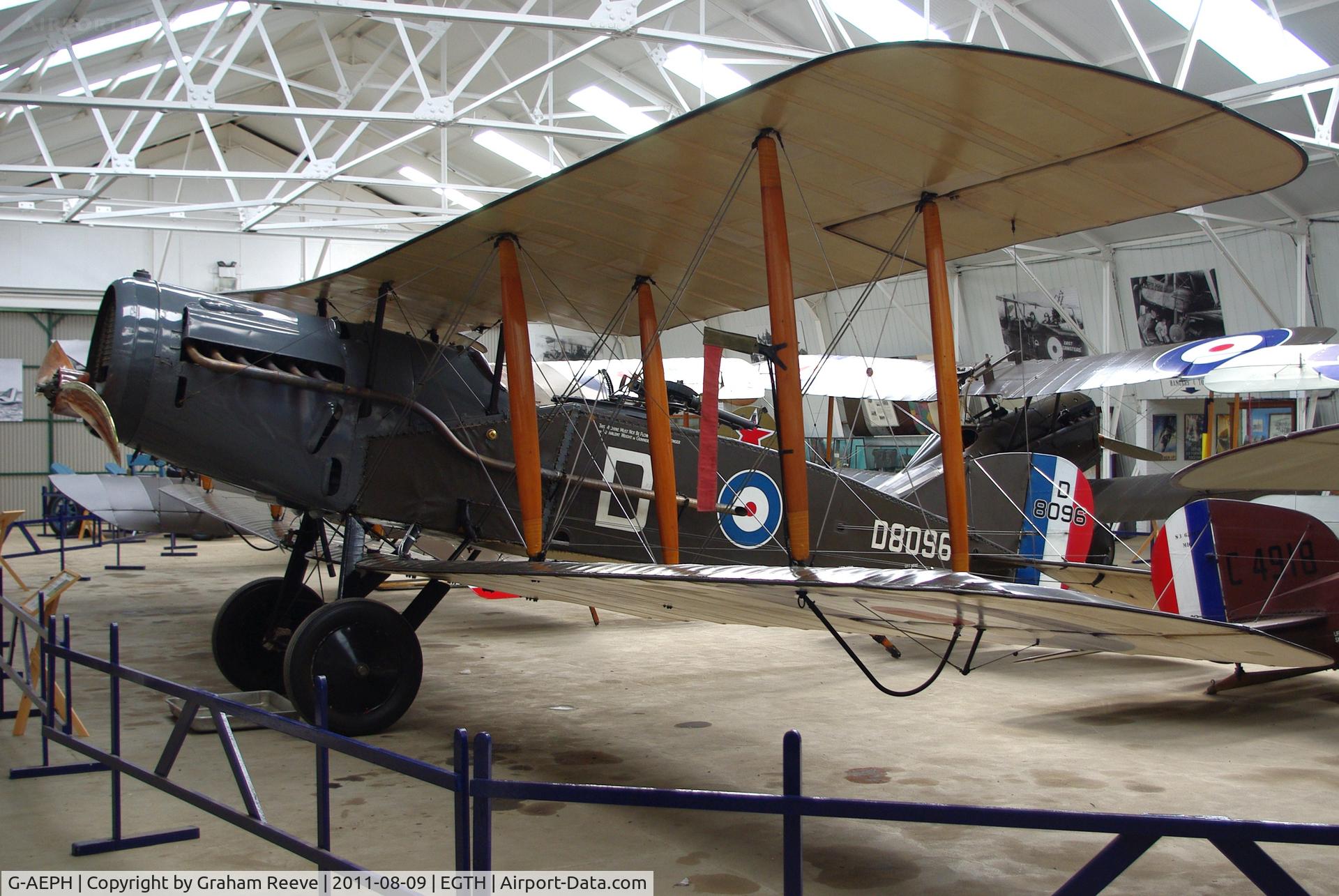 G-AEPH, 1918 Bristol F.2B Fighter C/N 7575, On display.