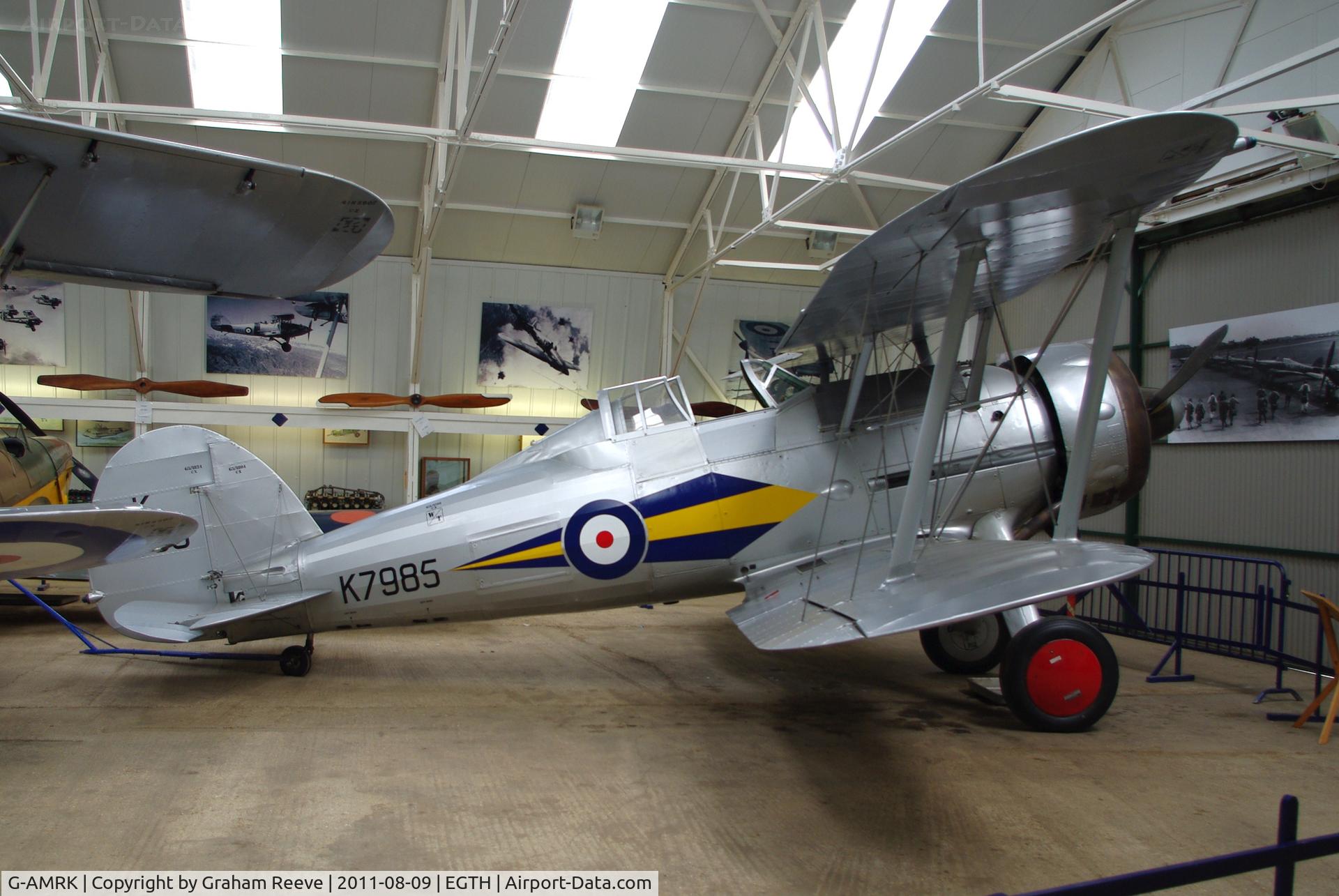 G-AMRK, 1937 Gloster Gladiator Mk1 C/N [L8032], On display.