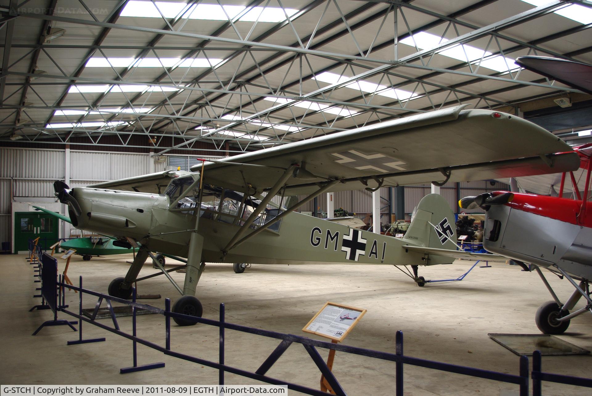 G-STCH, 1942 Fieseler Fi-156A-1 Storch C/N 2088, On display.