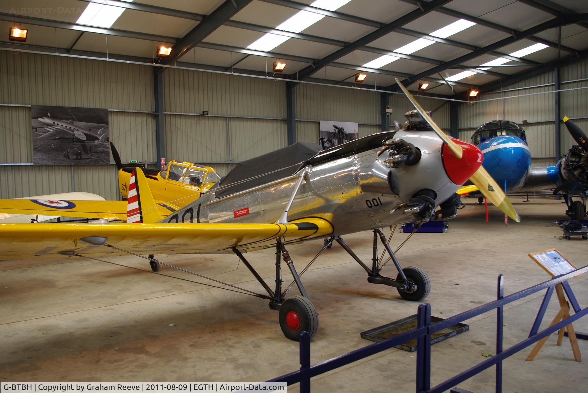 G-BTBH, 1942 Ryan PT-22 Recruit (ST3KR) C/N 2063, On display.