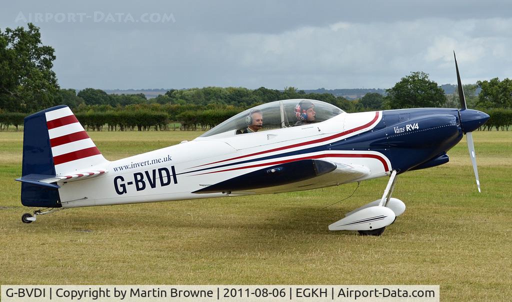 G-BVDI, 1992 Vans RV-4 C/N 2058, SHOT AT HEADCORN
