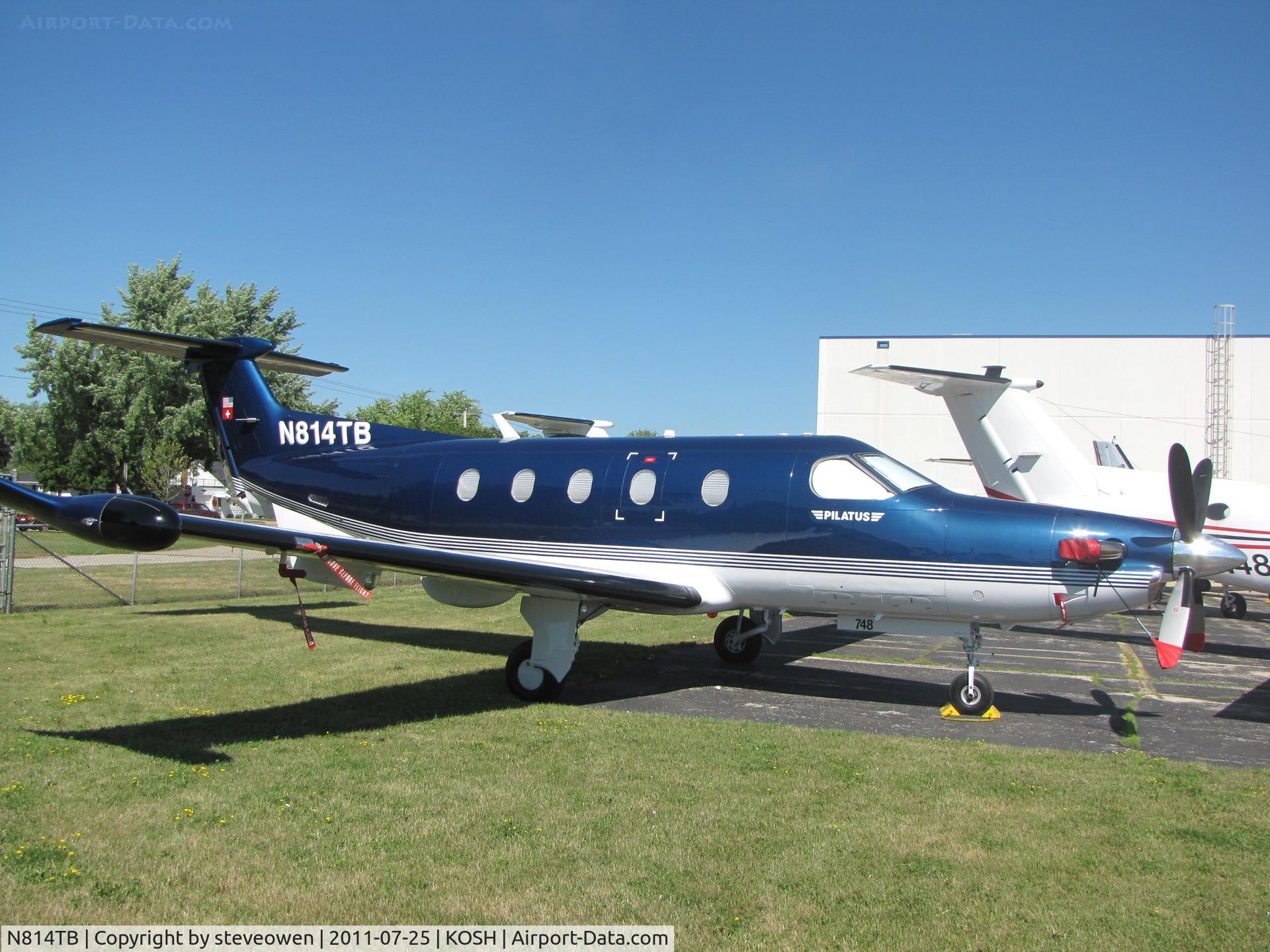 N814TB, 2006 Pilatus PC-12/47 C/N 748, @ Basler FBO during EAA 2011