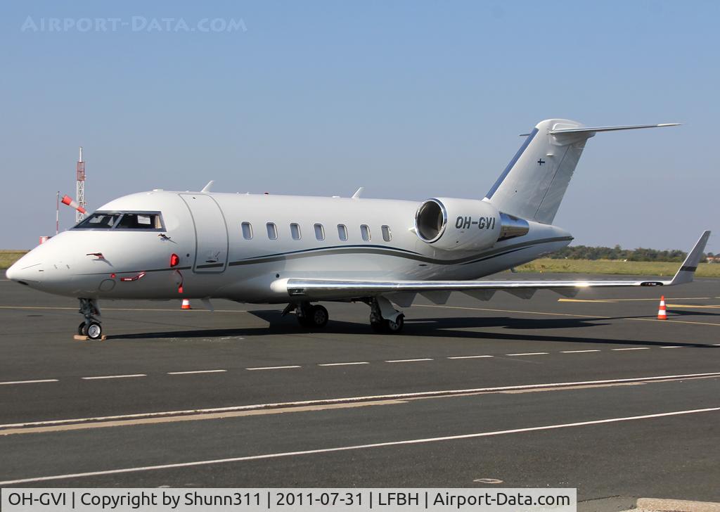 OH-GVI, 2010 Bombardier Challenger 605 (CL-600-2B16) C/N 5849, Parked...