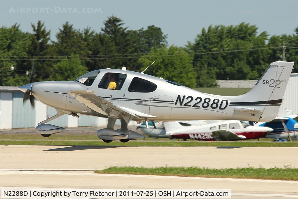 N2288D, Cirrus SR22 GTS C/N 3761, Cirrus Design Corp SR22, c/n: 3761 at 2011 Oshkosh