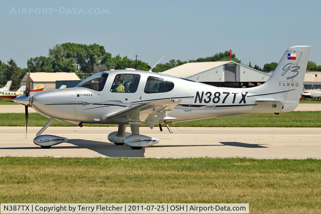 N387TX, 2008 Cirrus SR22 C/N 2944, 2008 Cirrus Design Corp SR22, c/n: 2944 at 2011 Oshkosh