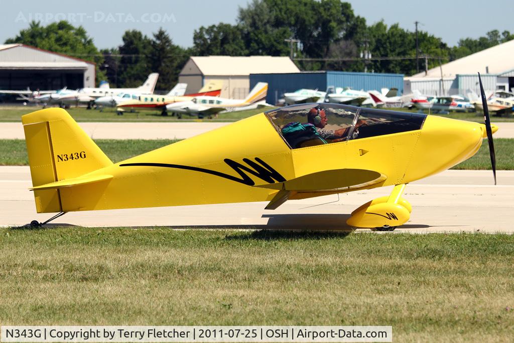 N343G, Sonex Sonex C/N 0826, Runkle Cliff C SONEX, c/n: 0826 at 2011 Oshkosh