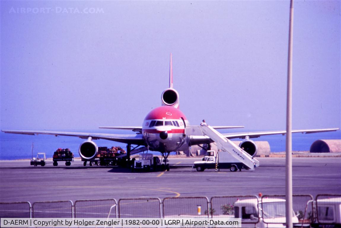 D-AERM, 1978 Lockheed L-1011-385-1 TriStar 1 C/N 193A-1153, Photoscan of a 1982 slide....