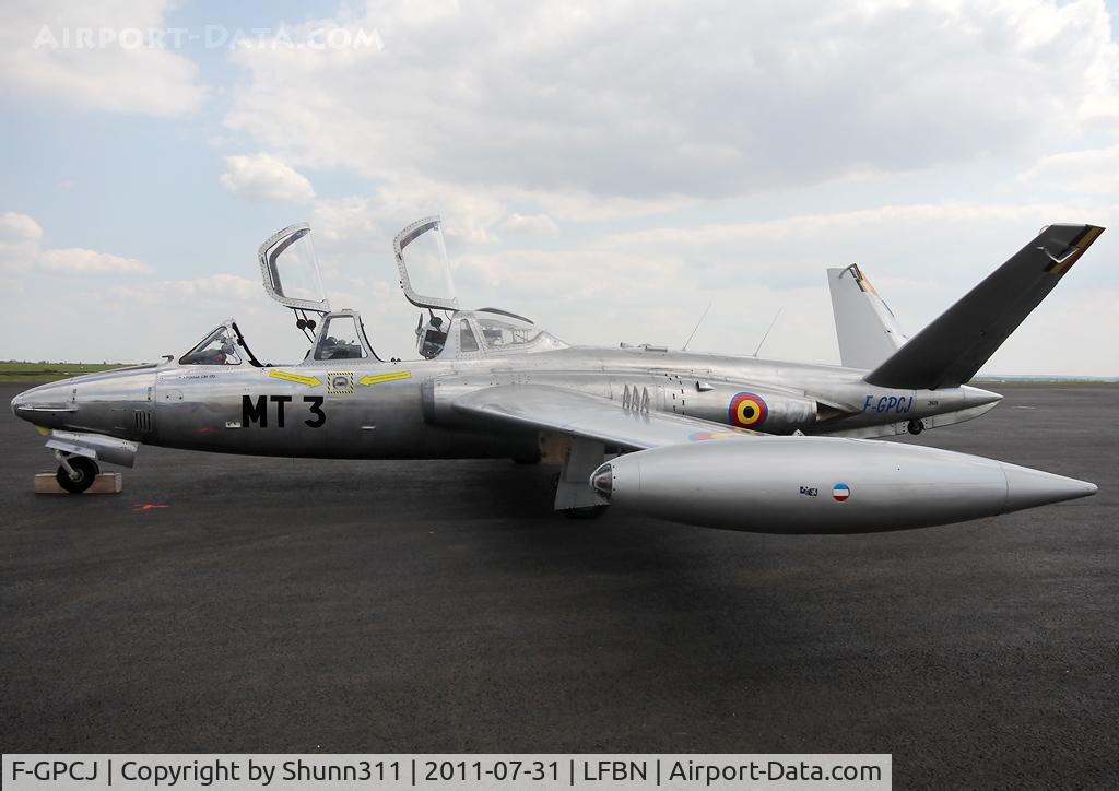 F-GPCJ, 1962 Fouga CM-170R Magister C/N 369, Parked at the Airport in special Belgian Air Force c/s... To be repainted after his major overhaul ;)