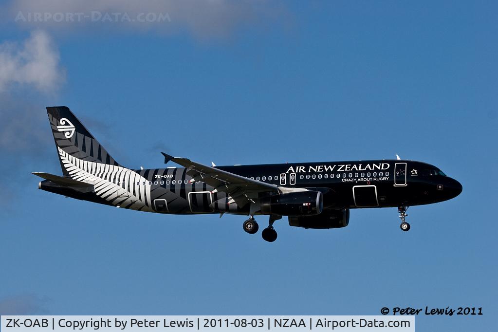 ZK-OAB, 2010 Airbus A320-232 C/N 4553, Air New Zealand Ltd., Auckland
Rugby World Cup 2011 colours