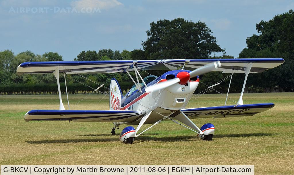 G-BKCV, 1990 EAA Acro Sport II C/N PFA 072A-10776, SHOT AT HEADCORN