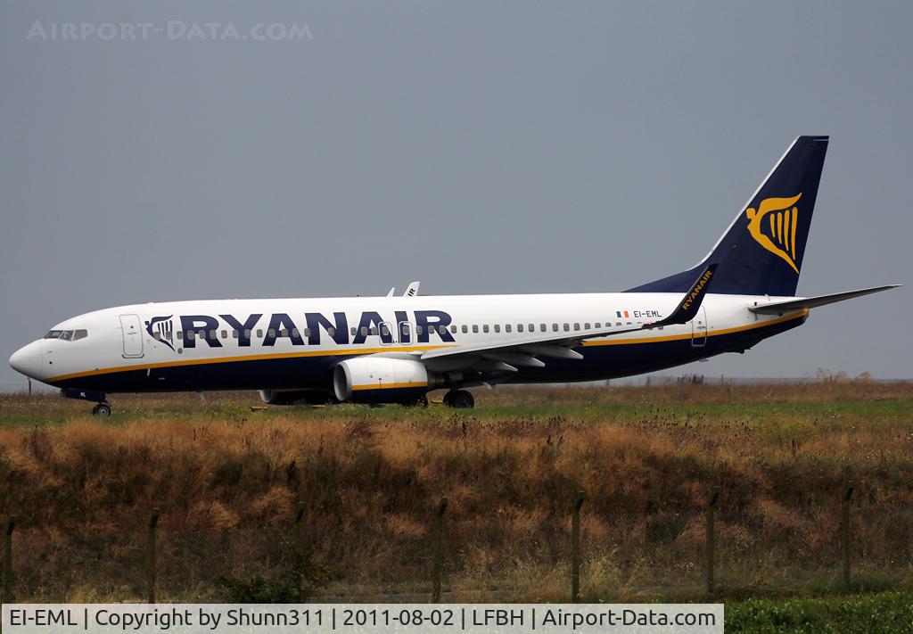 EI-EML, 2010 Boeing 737-8AS C/N 38513, Taxiing holding point rwy 09 for departure...