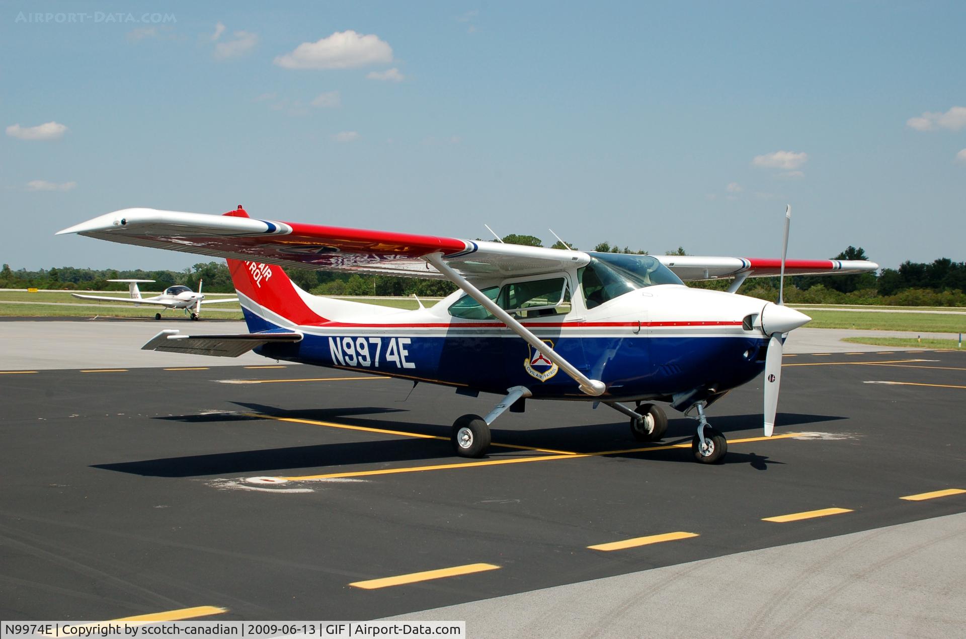 N9974E, 1985 Cessna 182R Skylane C/N 18268477, 1985 Civil Air Patrol Cessna 182R N9974E at Gilbert Airport, Winter Haven, FL