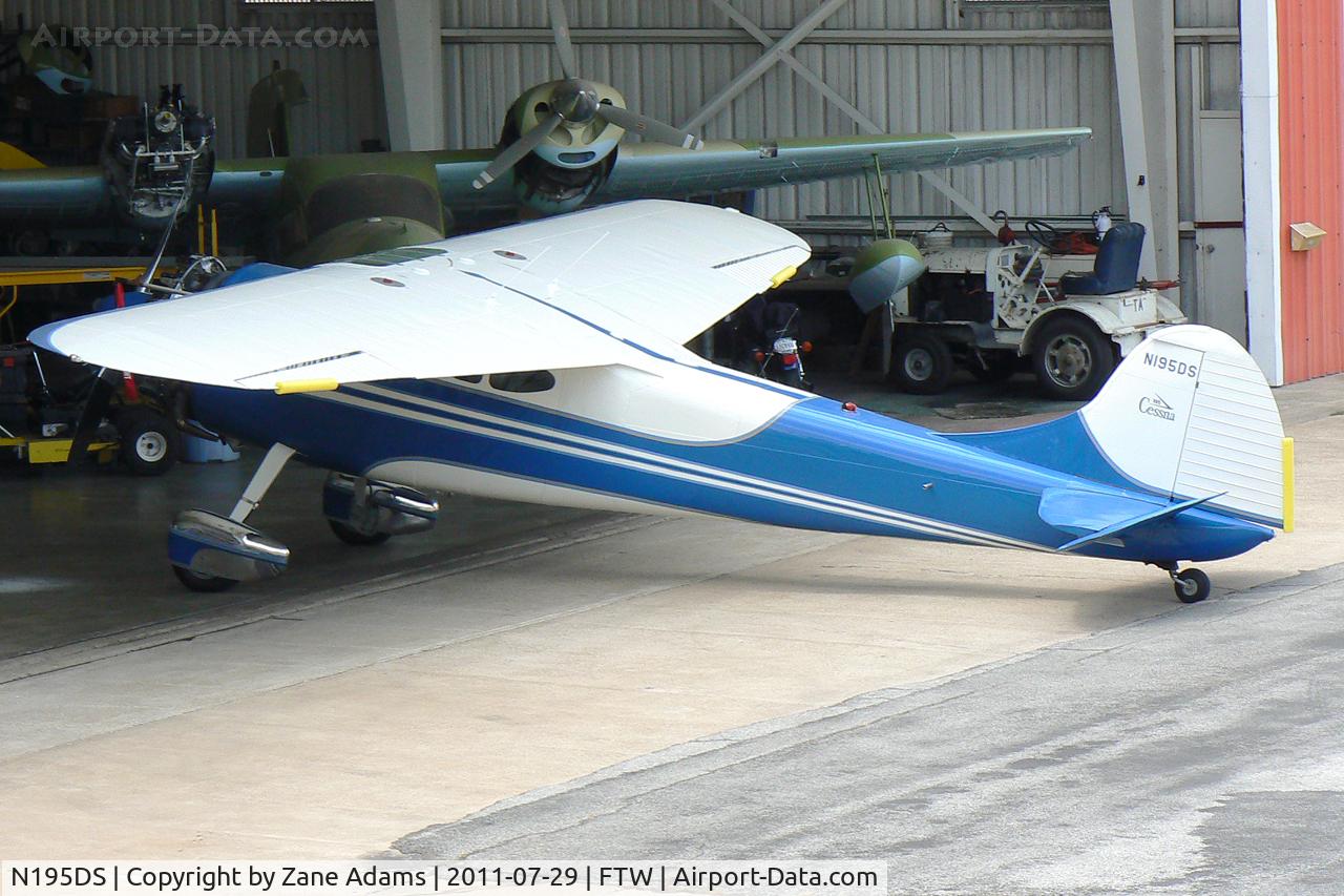 N195DS, 1948 Cessna 195 C/N 7272, At Meacham Field - Fort Worth, TX