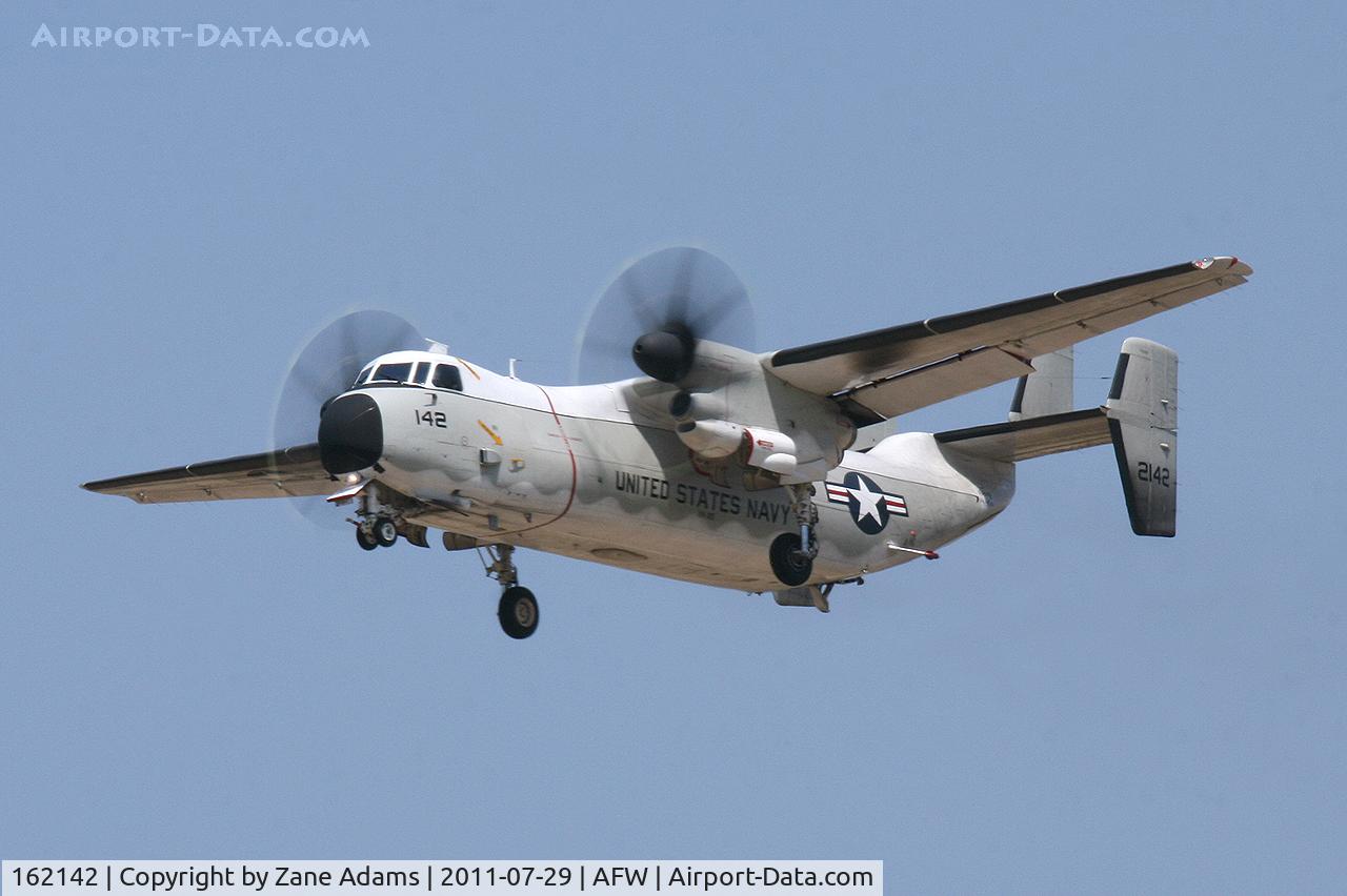 162142, 1985 Grumman C-2A Greyhound C/N 22, Landing at Alliance Airport - Fort Worth, TX