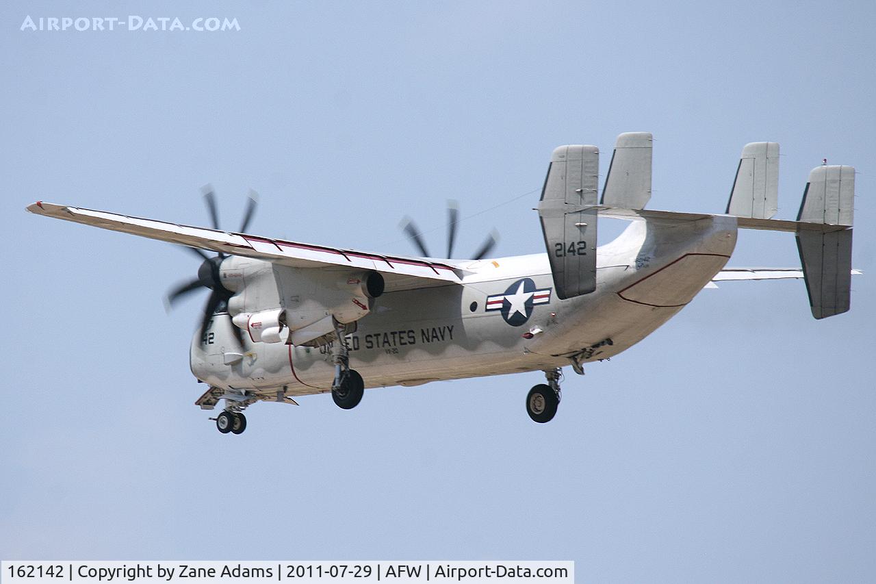 162142, 1985 Grumman C-2A Greyhound C/N 22, Landing at Alliance Airport - Fort Worth, TX