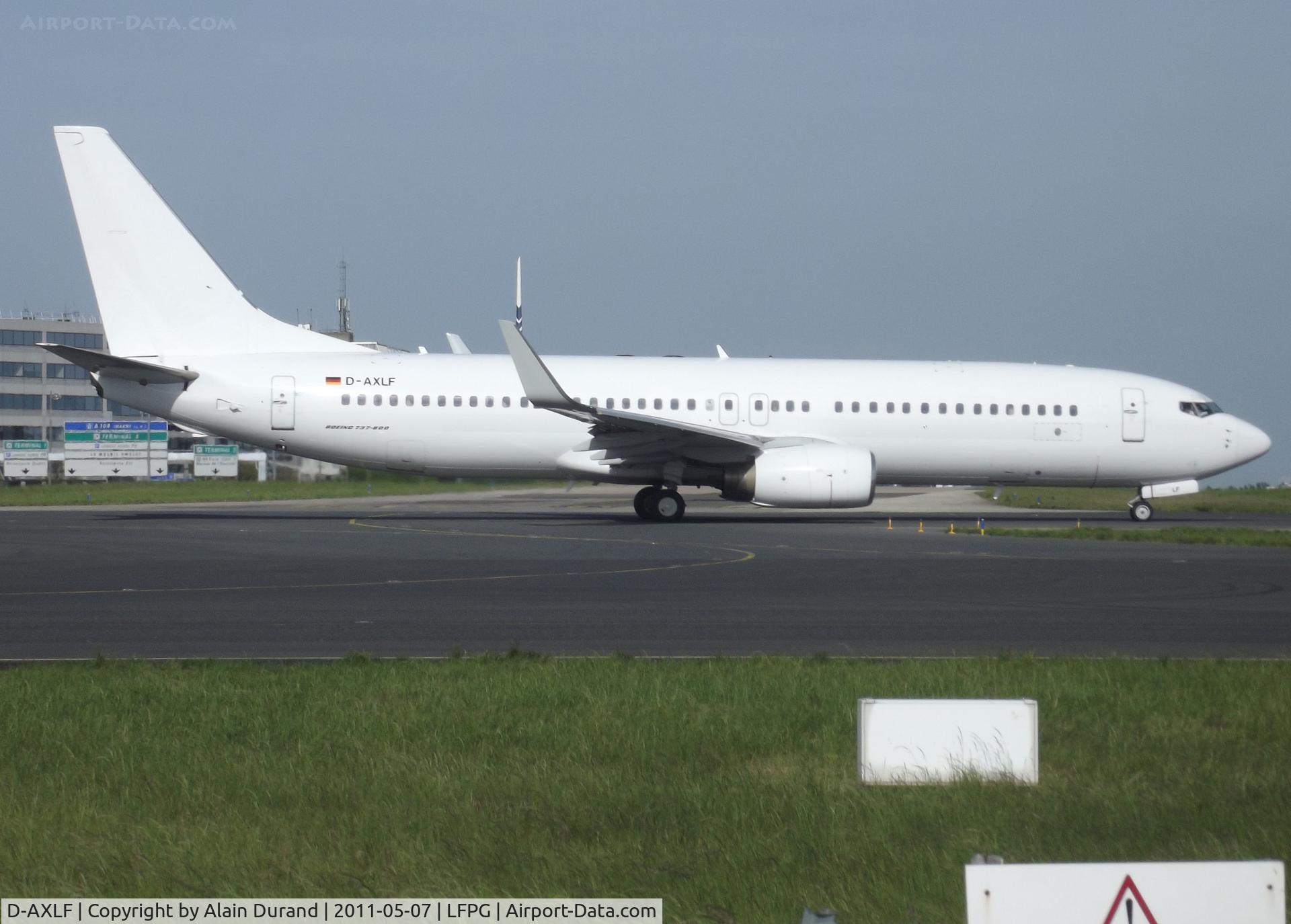 D-AXLF, 1998 Boeing 737-8Q8 C/N 28218, Operated by XL Airways Germany, came to the rescue of XL Airways France when recorded taxying to runway 08R