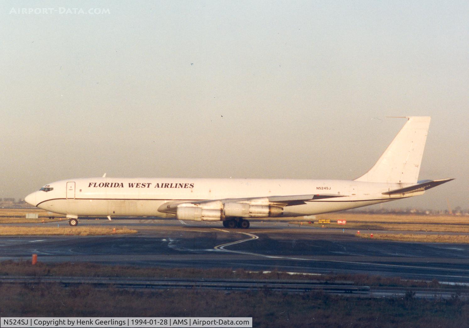 N524SJ, Boeing 707-311C-H C/N 19789, Florida West Airlines

Photo taken by Martijn Geerlings