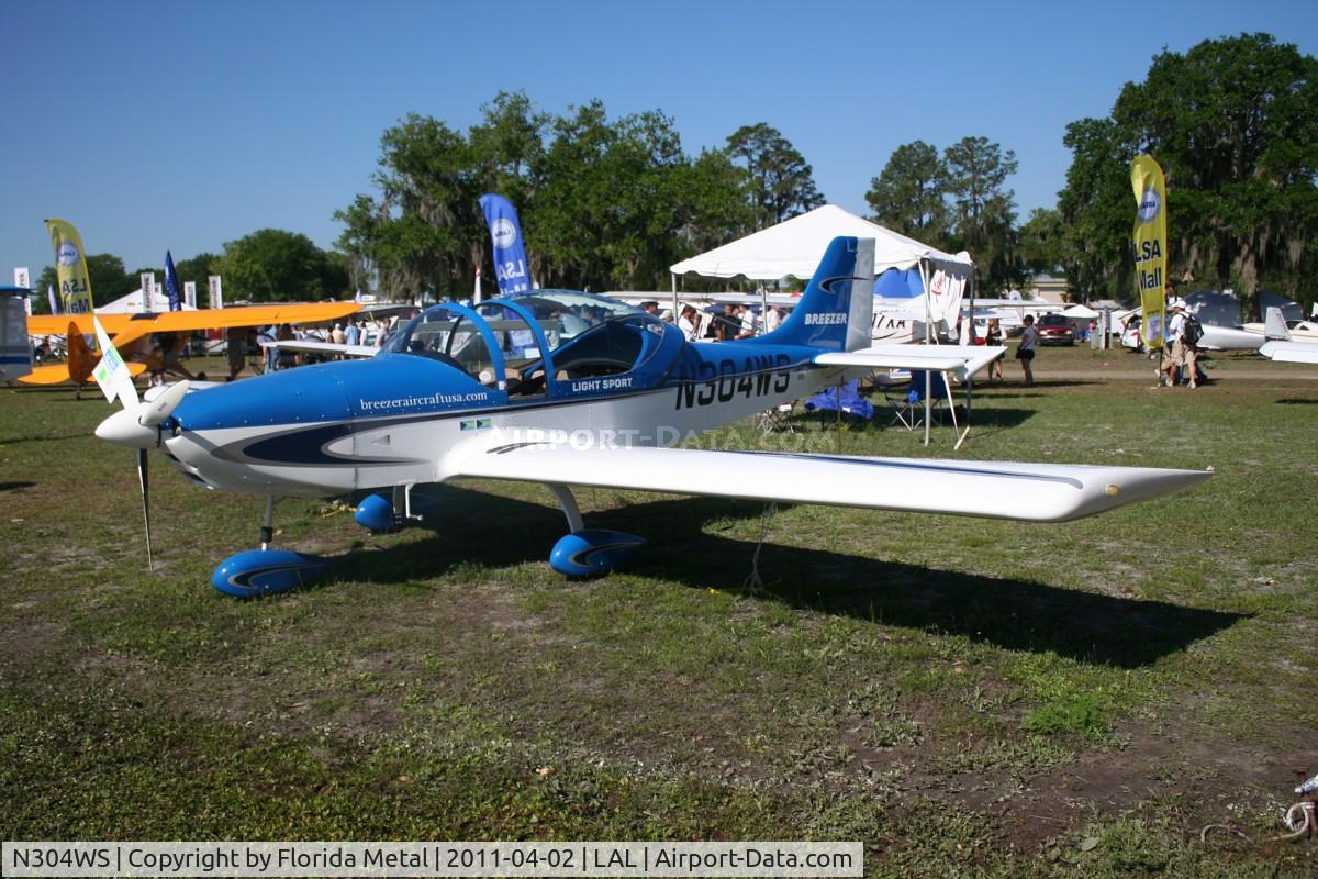 N304WS, 2008 Breezer Light Sport Aircraft C/N 007LSA, Breezer