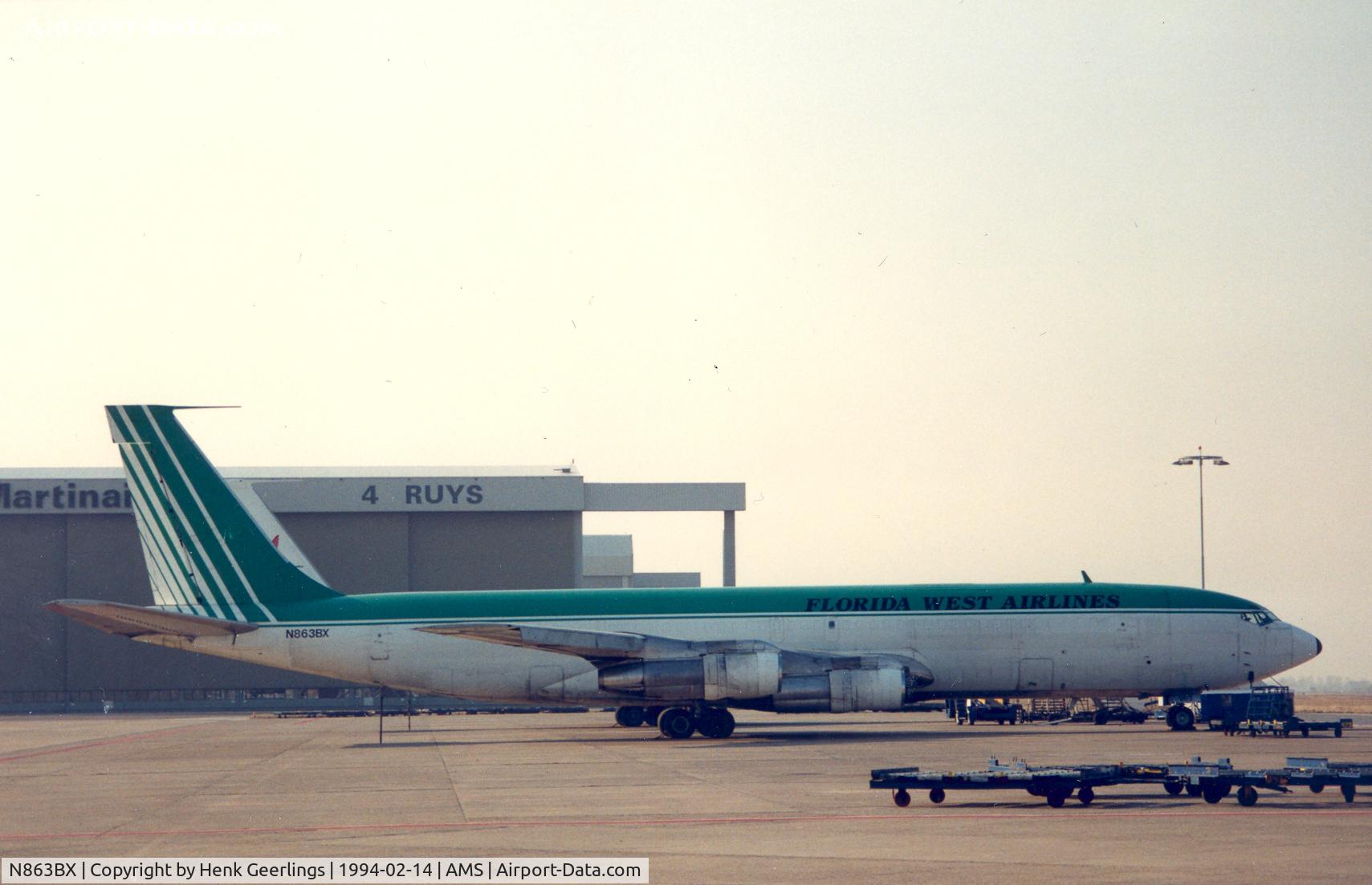N863BX, 1967 Boeing 707-321C C/N 19270, Florida West Airlines 

Rmk photo taken by Martijn Geerlings