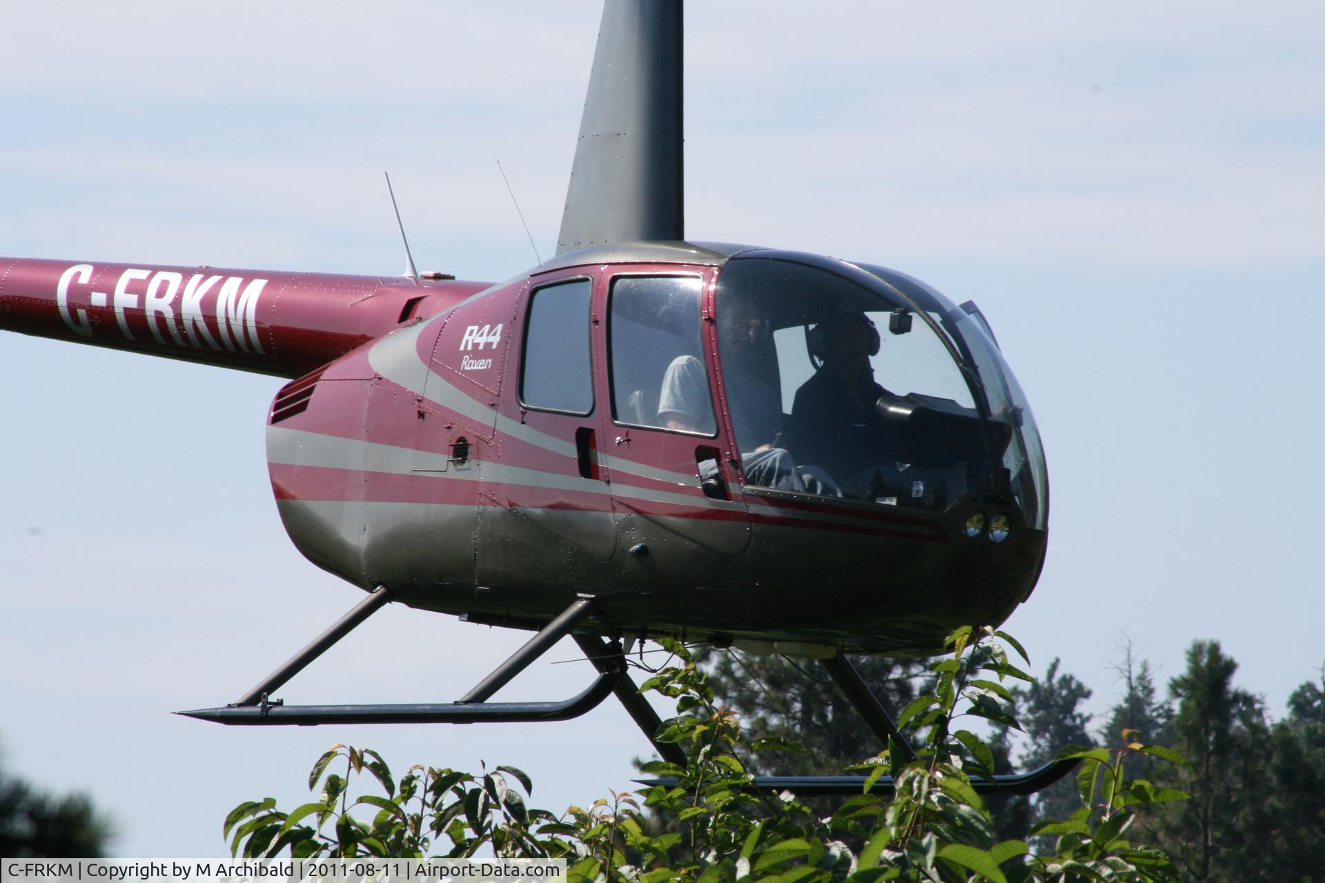 C-FRKM, 1993 Robinson R44 C/N 0006, Drying cherries after a rainstorm in the Okanagan Valley near Kelowna BC
