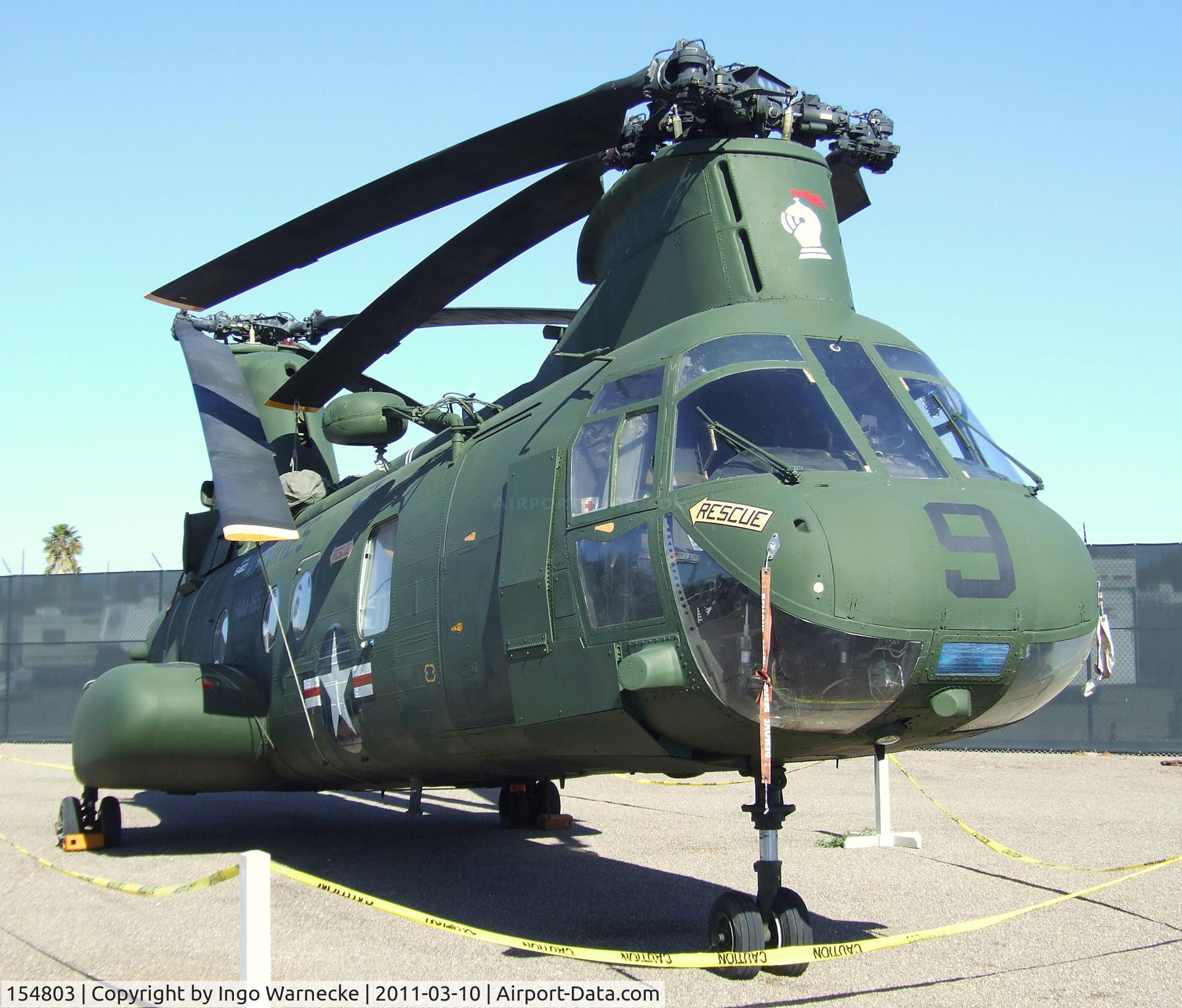 154803, Boeing Vertol CH-46D Sea Knight C/N 2410, Boeing-Vertol CH-46D Sea Knight at the Flying Leatherneck Aviation Museum, Miramar CA