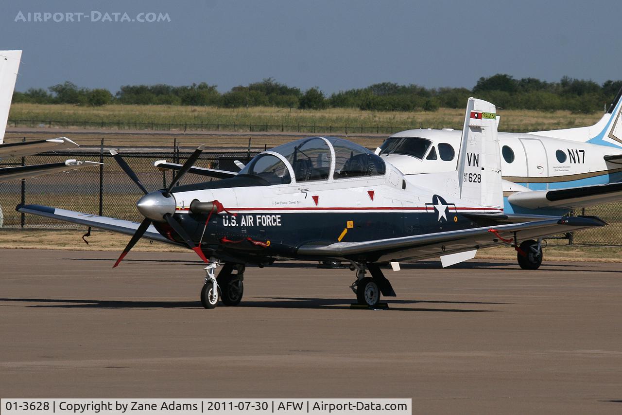 01-3628, 2001 Raytheon T-6A Texan II C/N PT-163, At Alliance Airport - Fort Worth, TX