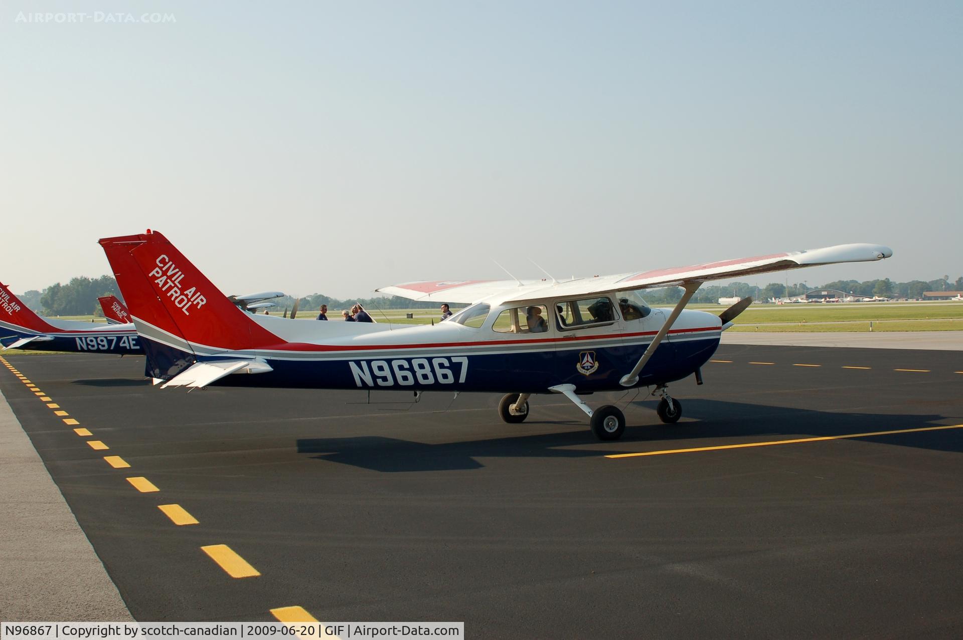 N96867, 1984 Cessna 172P C/N 17276124, 1984 Civil Air Patrol Cessna 172P N96867 at Gilbert Airport, Winter Haven, FL