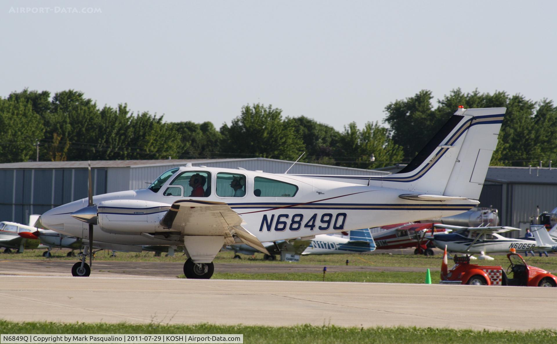 N6849Q, 1964 Beech 95-B55 (T42A) Baron C/N TC-667, Beech B55