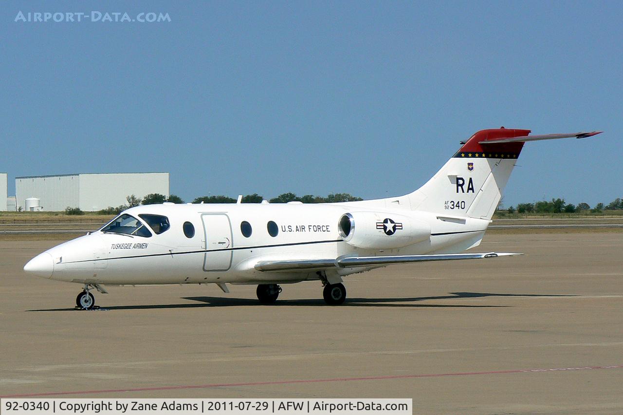 92-0340, 1992 Beechcraft T-1A Jayhawk C/N TT-54, At Alliance Airport