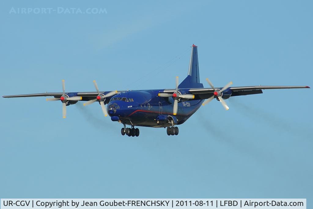 UR-CGV, 1966 Antonov An-12BP C/N 6344610, MERIDIAN landing 29 from ODESSA