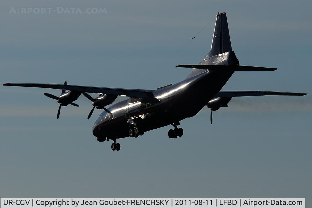 UR-CGV, 1966 Antonov An-12BP C/N 6344610, MERIDIAN landing 29 from ODESSA