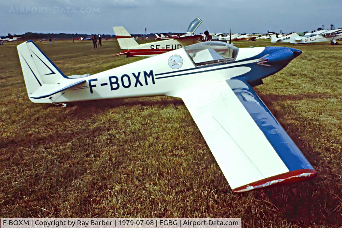 F-BOXM, Sportavia-Putzer Fournier RF-4D C/N 4070, Fournier RF-4D [4070] Leicester~G 08/07/1979. Taken from a slide.