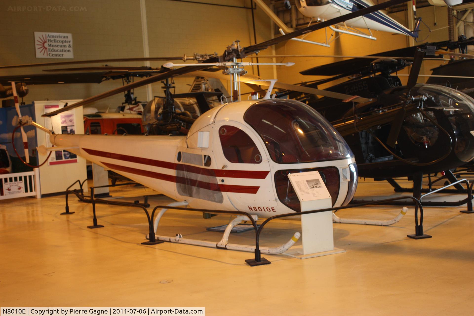 N8010E, 1947 Bell 47H-1 C/N 1355, American Helicopter museum. PA