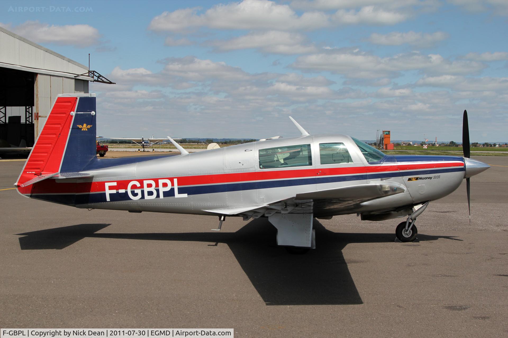F-GBPL, Mooney M20K C/N 250339, EGMD/LYX