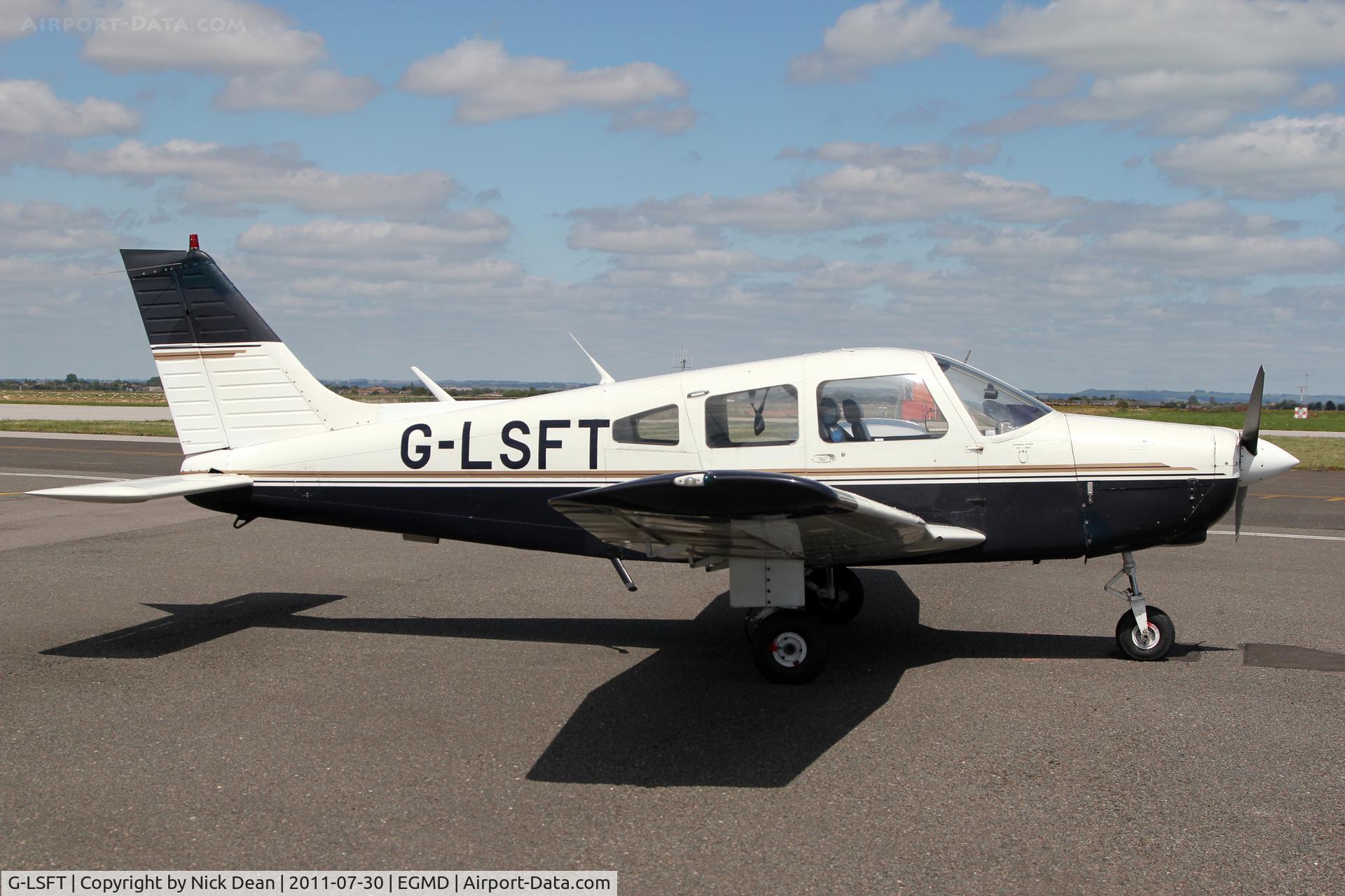 G-LSFT, 1985 Piper PA-28-161 Cherokee Warrior II C/N 28-8516008, EGMD/LYX